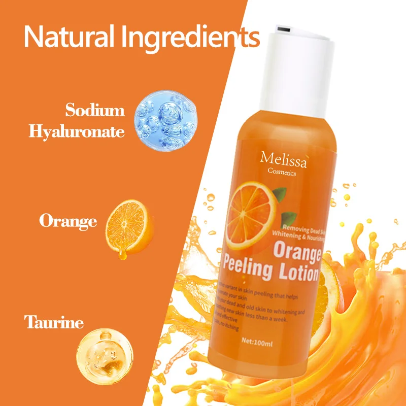 OEM Private Label Body Whitening Lotion Yellow Oil peeling gel exfoliate