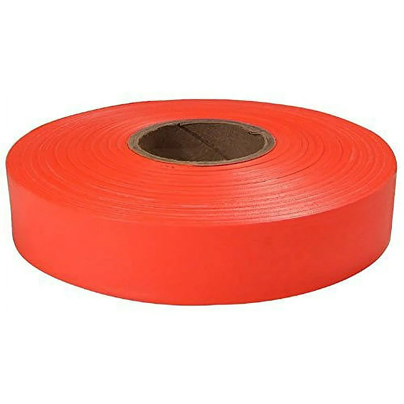 Forestry Mining Safety 600 ft 1inch 2.5cm Neon Orange Warning Flagging Tape