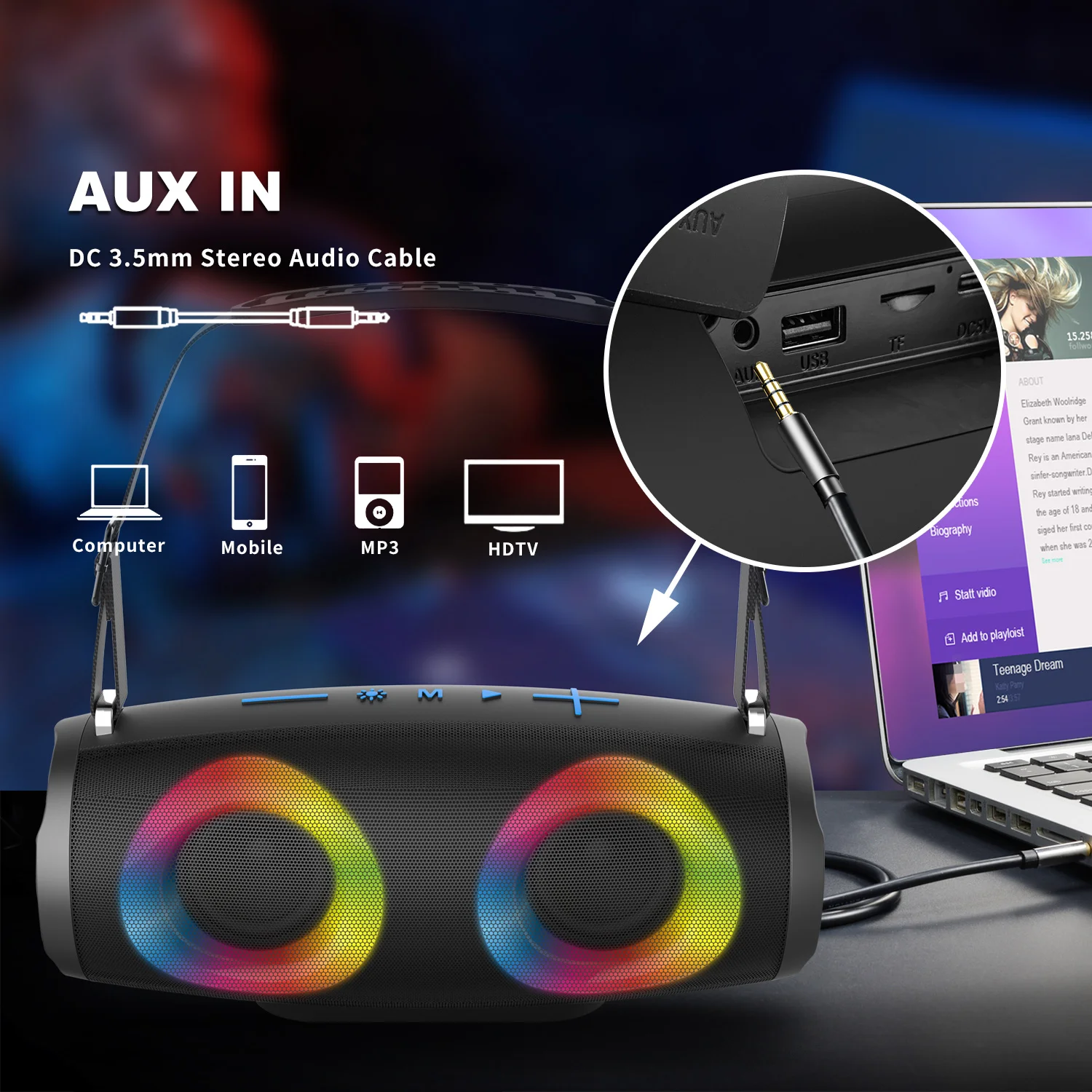 2022 New Arrival Portable Bluetooth Speaker outdoor Speaker (K213)