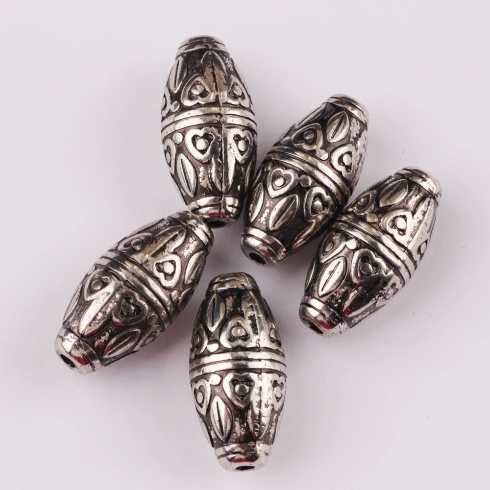 Inside Hole 3mm CCB antique rhodium delica Beads End Caps Beads DIY Jewelry Making Findings Charm Beads