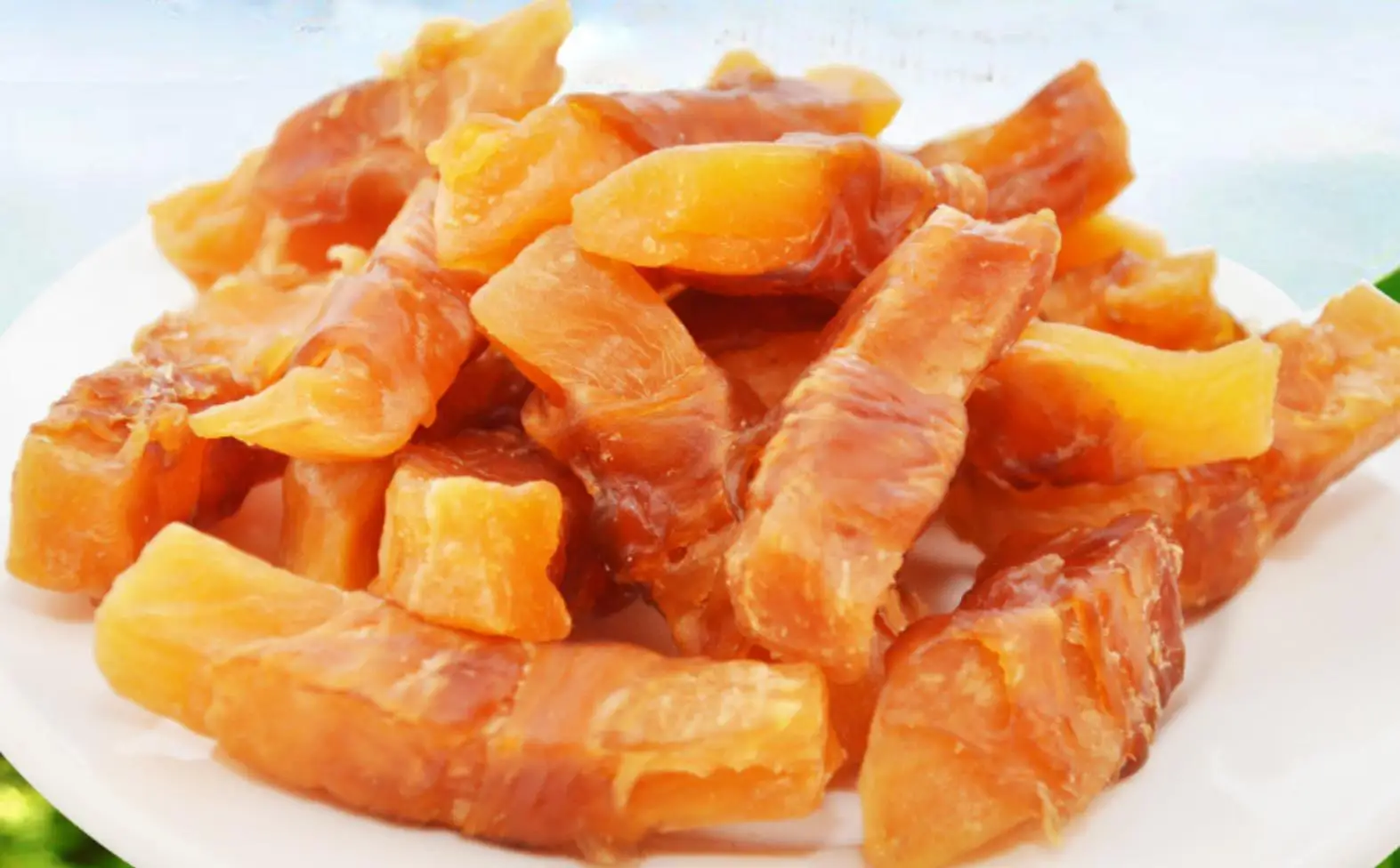 Oem/ODM Jerky Twists Chewy Skinless Bites Pet training chicken/duck/beef/lamb roll sweet potato strip molar deodorant dog snack