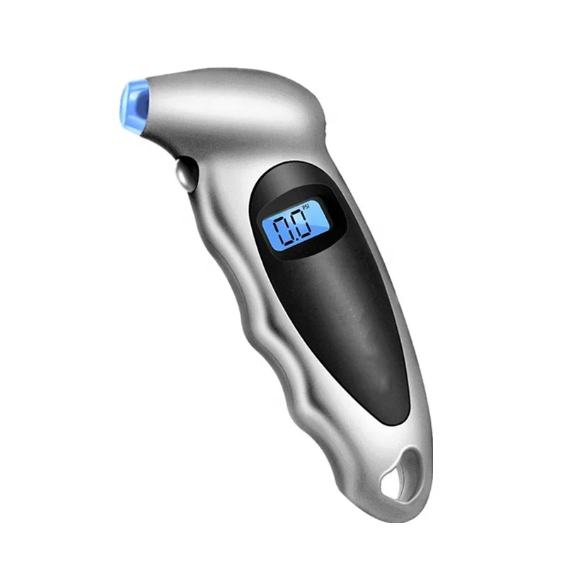 
4 Settings Digital Tire Gauges For Car Truck Bicycle with Backlit LCD and Non-Slip Grip Tyre Pressure Gauge 