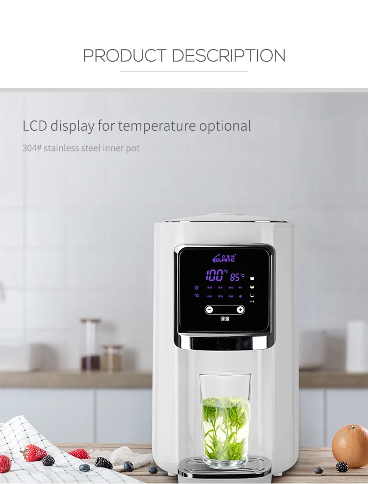 
4.8 Litre LCD display with temperature settings, stainless steel kettles,Thermo Air Pot Electric Kettle 