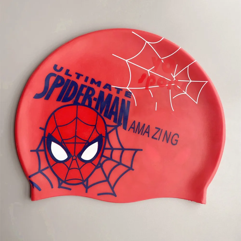 Customized Printed LOGO Swimming Caps Silicone Swim Cap for Kids 100% Waterproof
