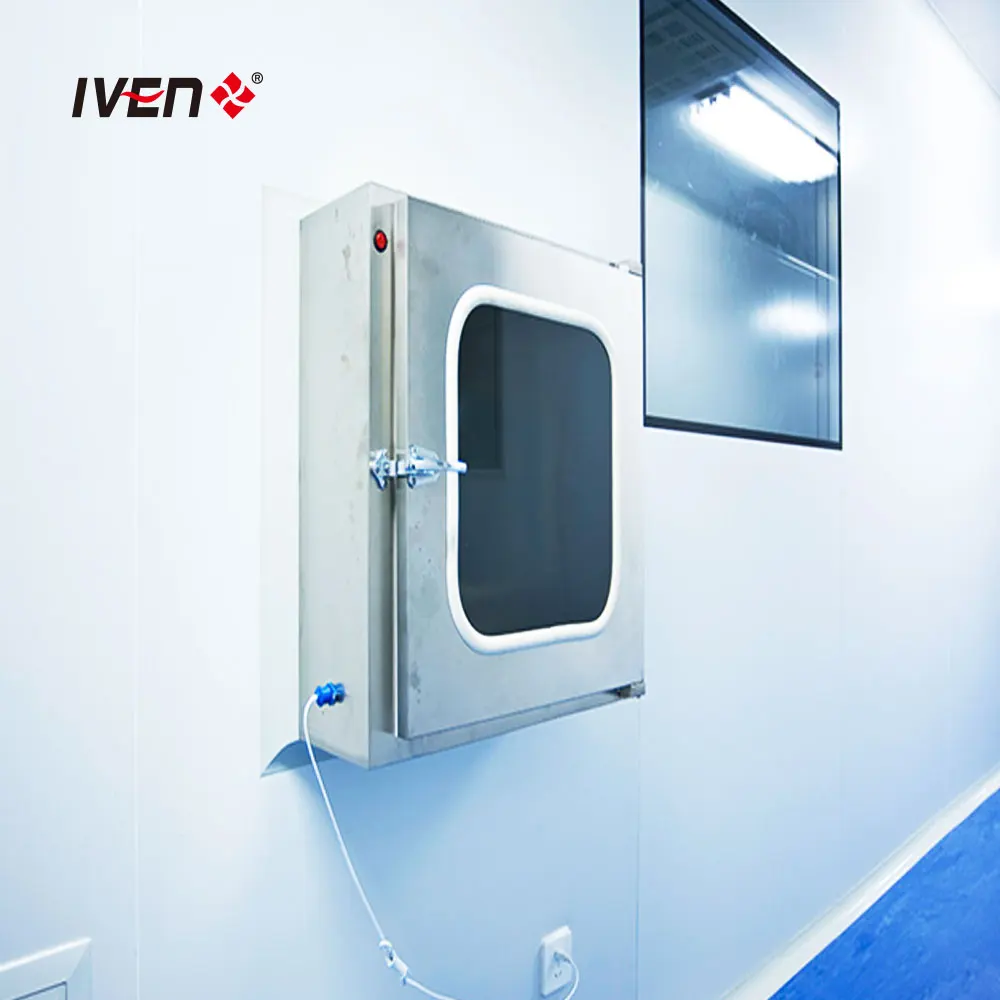Pass Small Items Between Clean Area and Non-clean Area Cleanroom Clean Room Pass Box for Pharmaceutical