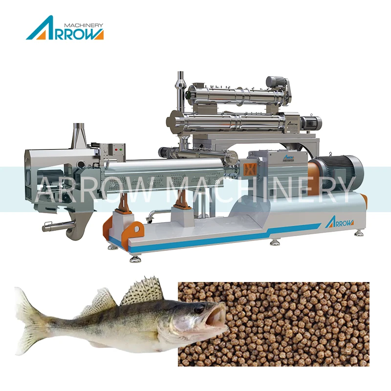 Automatic Granules Feed Pelleting Machinery Extruder Floating Fish Food Making Machine