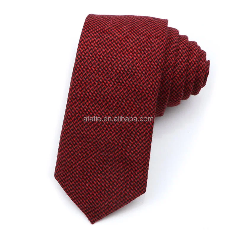 Pure Colorful Mens Fashion Tie Casual Cotton Plaid Striped Necktie 6CM Width Narrow Wedding Business for Men