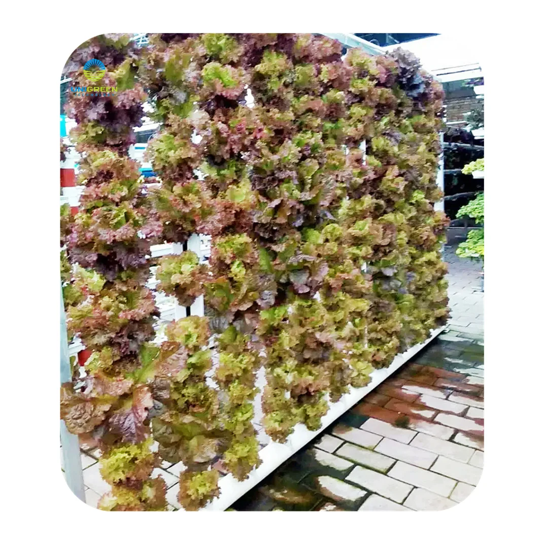 Vertical Planting Zip Grow Hydroponic Horticultural Grow Channel Pipe System Tower With Wheel For Lettuce Vegetable Cultivation