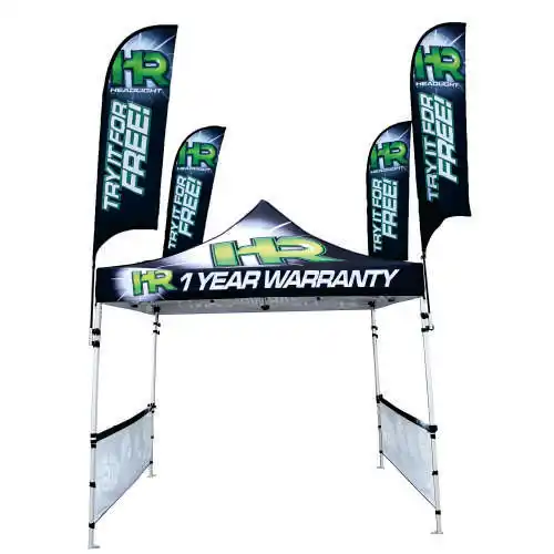 
Hexagonal leg Aluminum Folding pop up canopy tent 10x10 ft with custom printing 