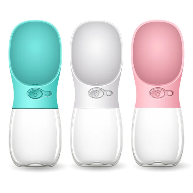 
Smart Carrying Feeder Travel Outdoor plastic Puppy Portable dispenser Pet Bottle dog feeder Drinking Feeder for Pets water 