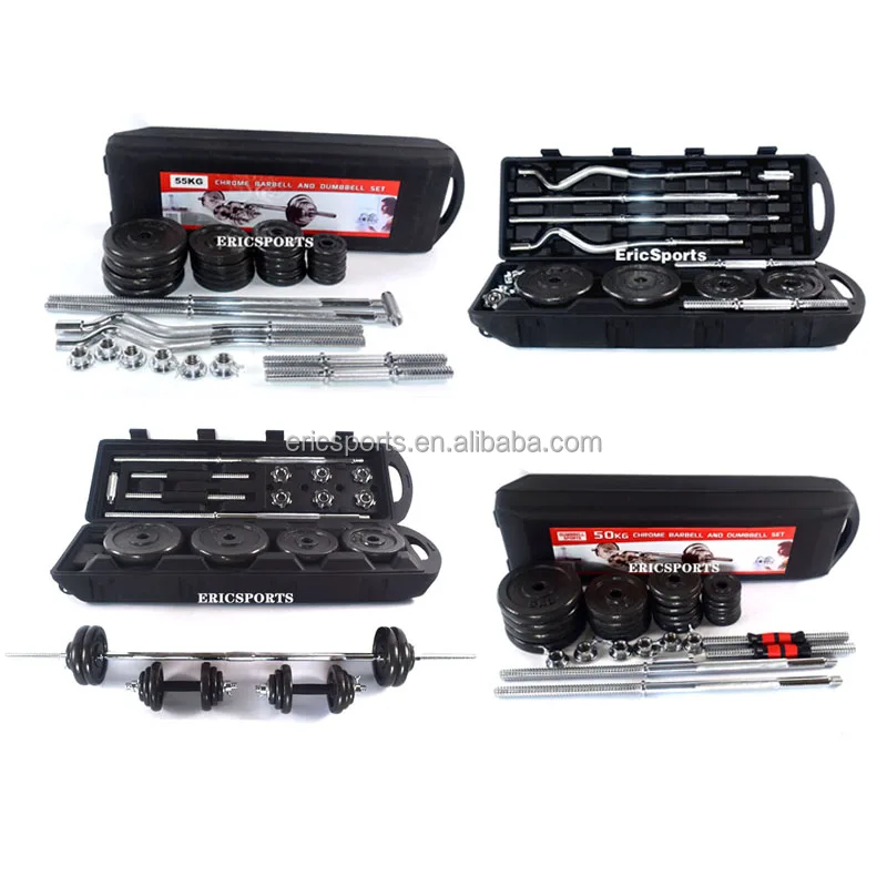 weight china direct factory cheap 50 kg Gym Paint Dumbbell With Boxes