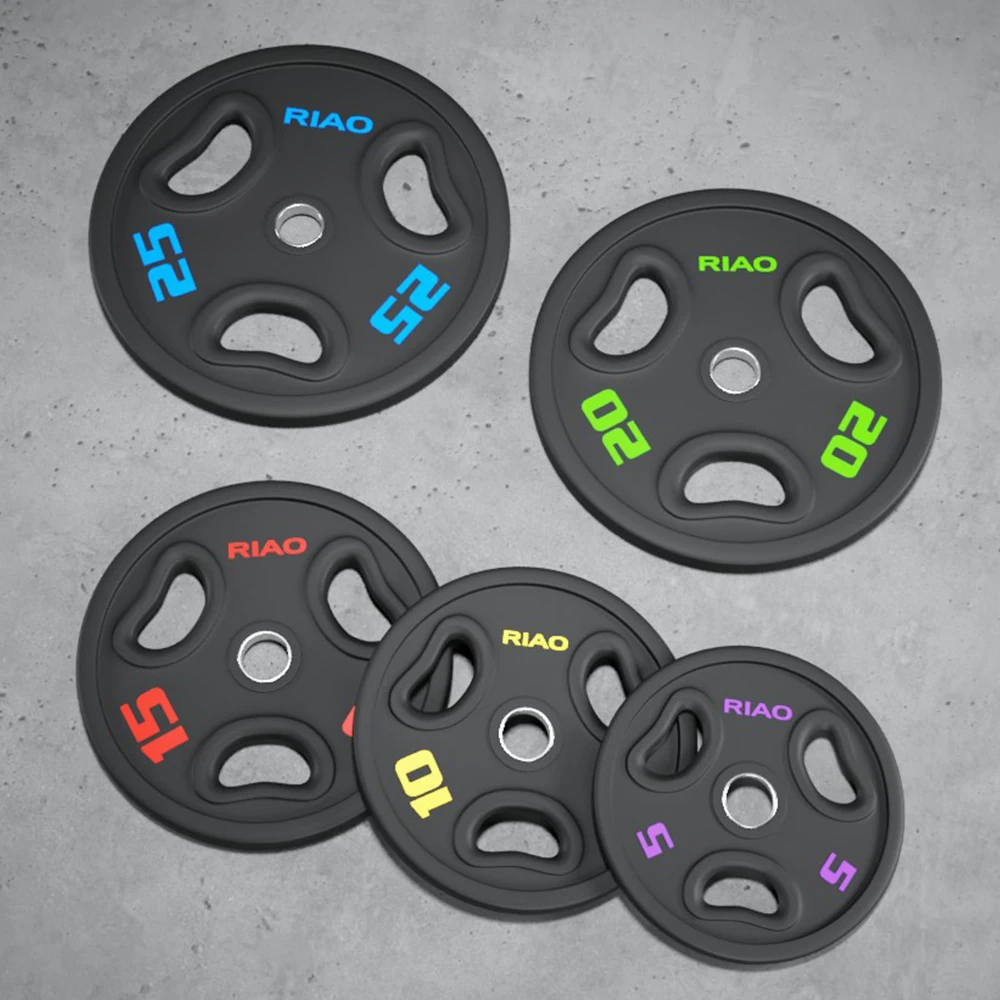 Weight Lifting Bumper Plates Gym Equipment Quality Fitness Exercise CPU Urethane Weight Bumper Plates Barbell Discs