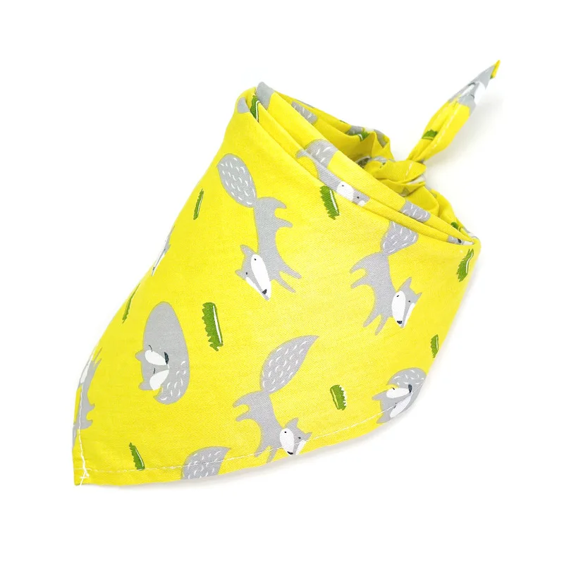 Manufacturer wholesale design pattern printed cotton pet accessories dog bandanas
