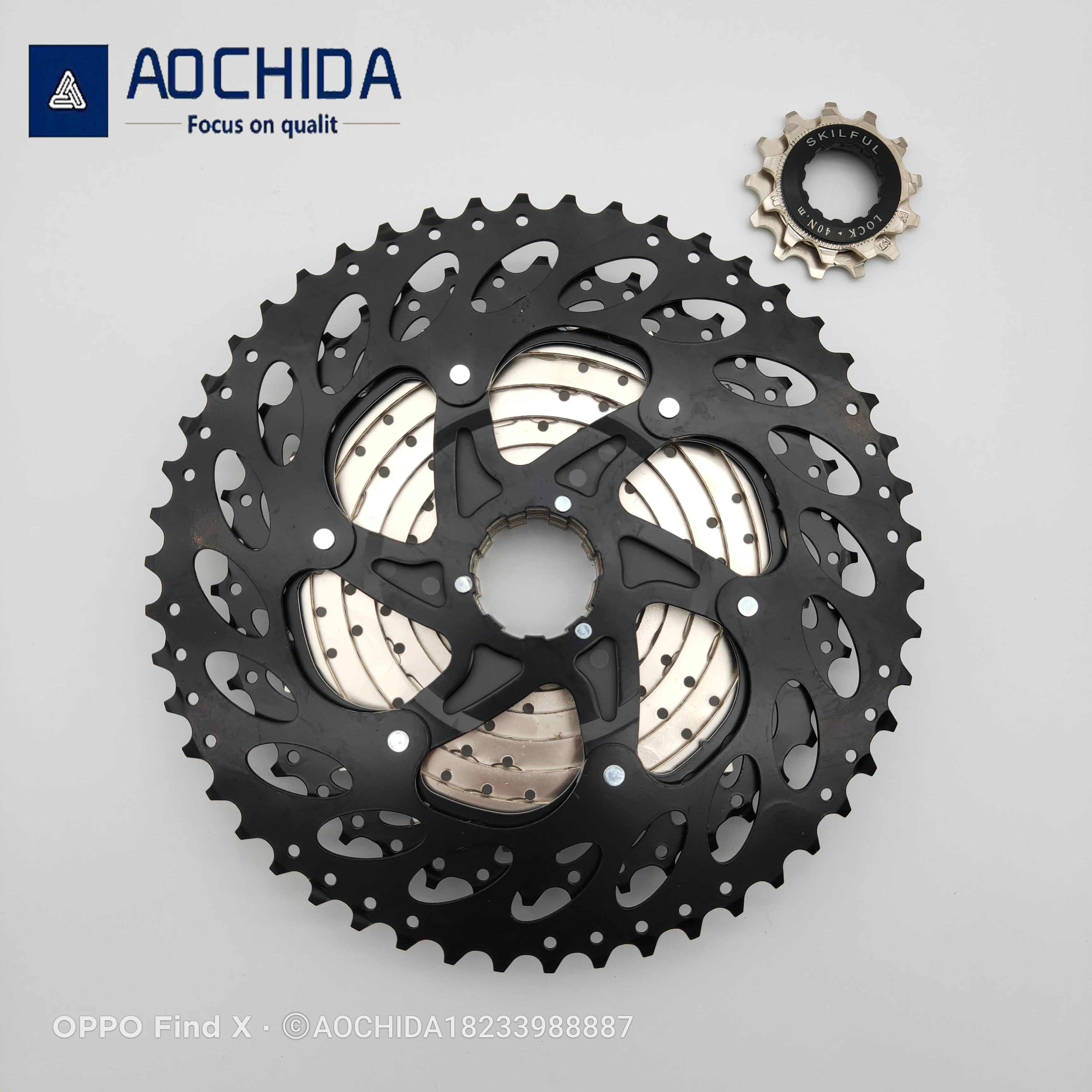 MTB Road Bike 11 Speed 11-50t Chrome the Largest Black Iron Bracket 801G Cassette FreeWheel Bicycle Flywheel Bicycle Accessories