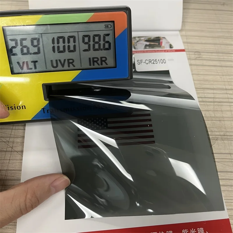 Light Green Window Shield Glass Protection SF-CR70100 70% VLT 4mil IR Ceramic Safety Security Window Film for Car Windows