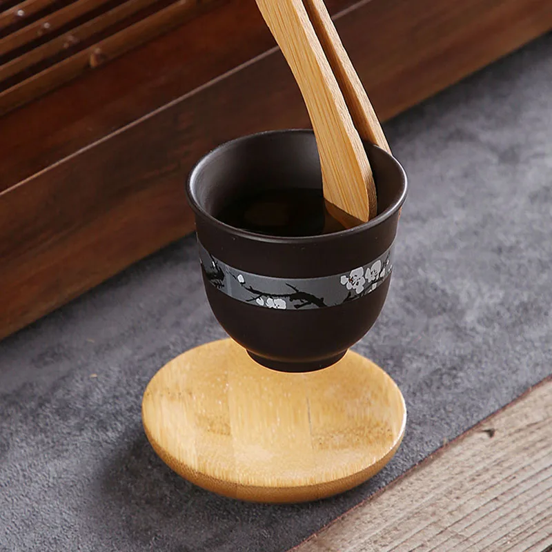 Traditional Chinese Design Bamboo Tea Cup and Saucer Eco-Friendly Coffee Pot Set by Suppliers