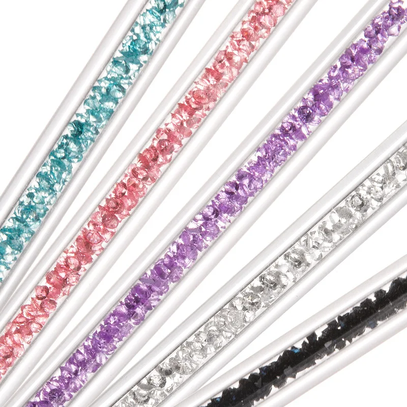 5 Pcs Nail Design Brush Acrylic Point Drill Double Head Manicure Pen Nail Polish Pen Interior Brush Tool for Home DIY and Sa