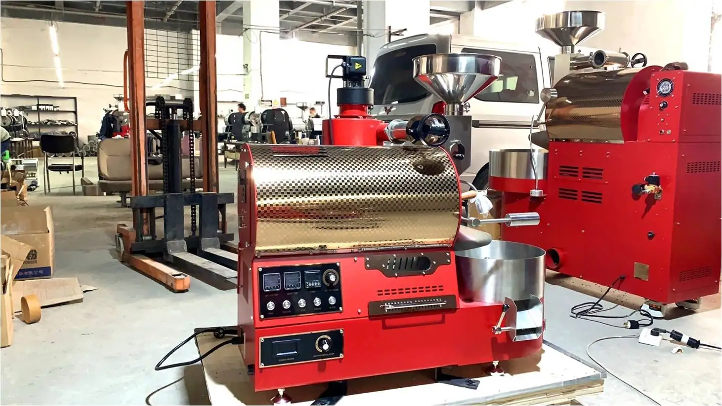 Wintop Roasting Machine Coffee  220V Stainless Steel 1kg Coffee Roaster Gas Commercial Coffee Roasters with Great Price
