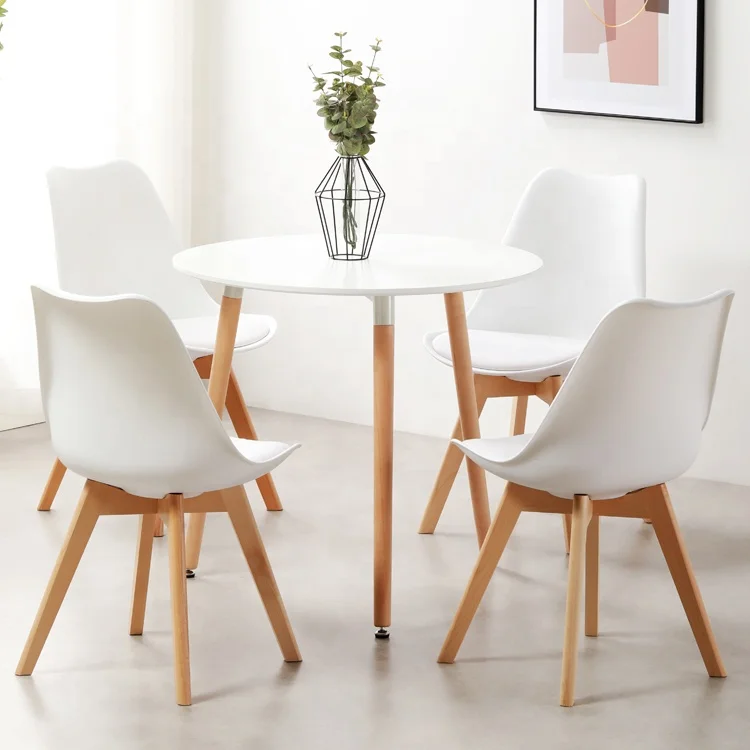 Стулья для столовой в скандинавском стиле, деревянные ножки, пластиковые стулья, обеденные стулья DC123
