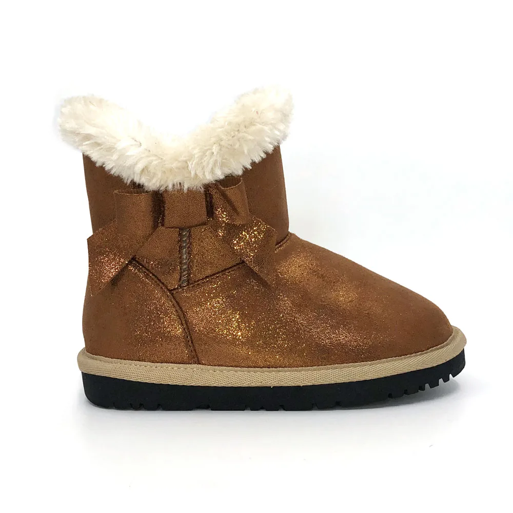 
wholesale high quality warm children and girls design winter fashion women fur snow boots 