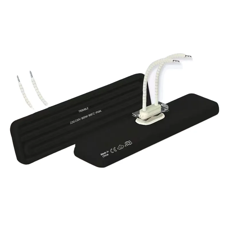 245x60mm Embedded Ceramic Heating Element Infrared Heater Heating Sheet Heating Block with thermocouple