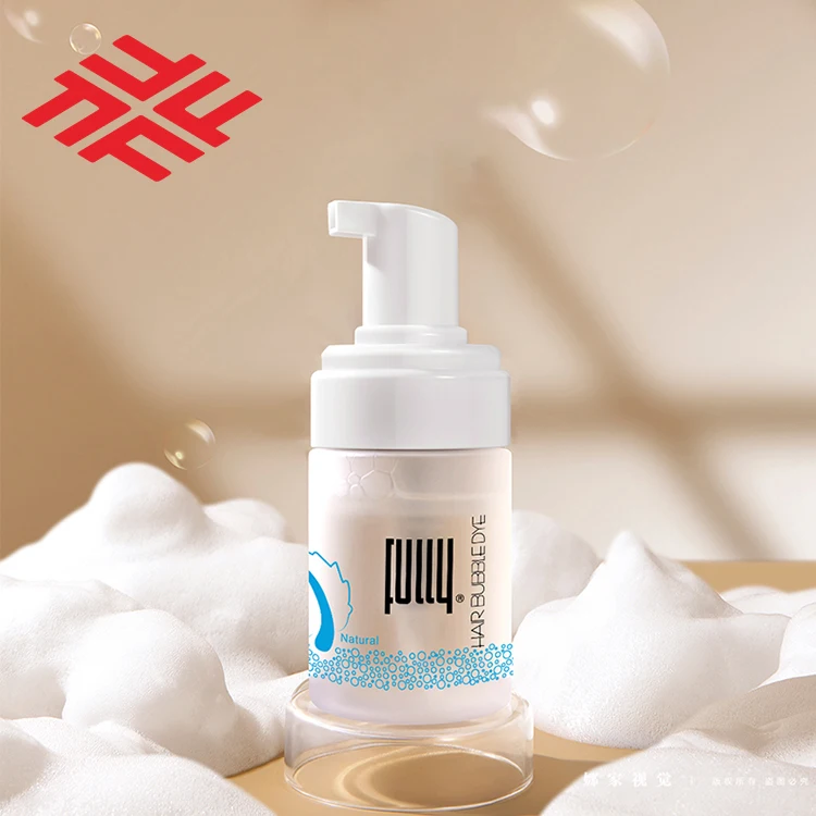 FULLY Factory New Arrival Hair Color Foam Shape No Ammonia Water Aqua Permanent Black Hair Dye