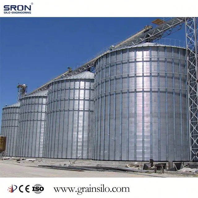 Патент Дизайн горячей оцинкованной зерна хранения силоса системы с ведро лифт, Pre-Cleaner, конвейеры