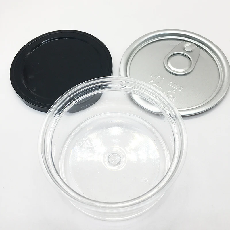 
100ml Can Lids Reusable Plastic Tin Sealer Cover Storage Cap Pet Dog Cat Food Storage Plastic Metal Can 