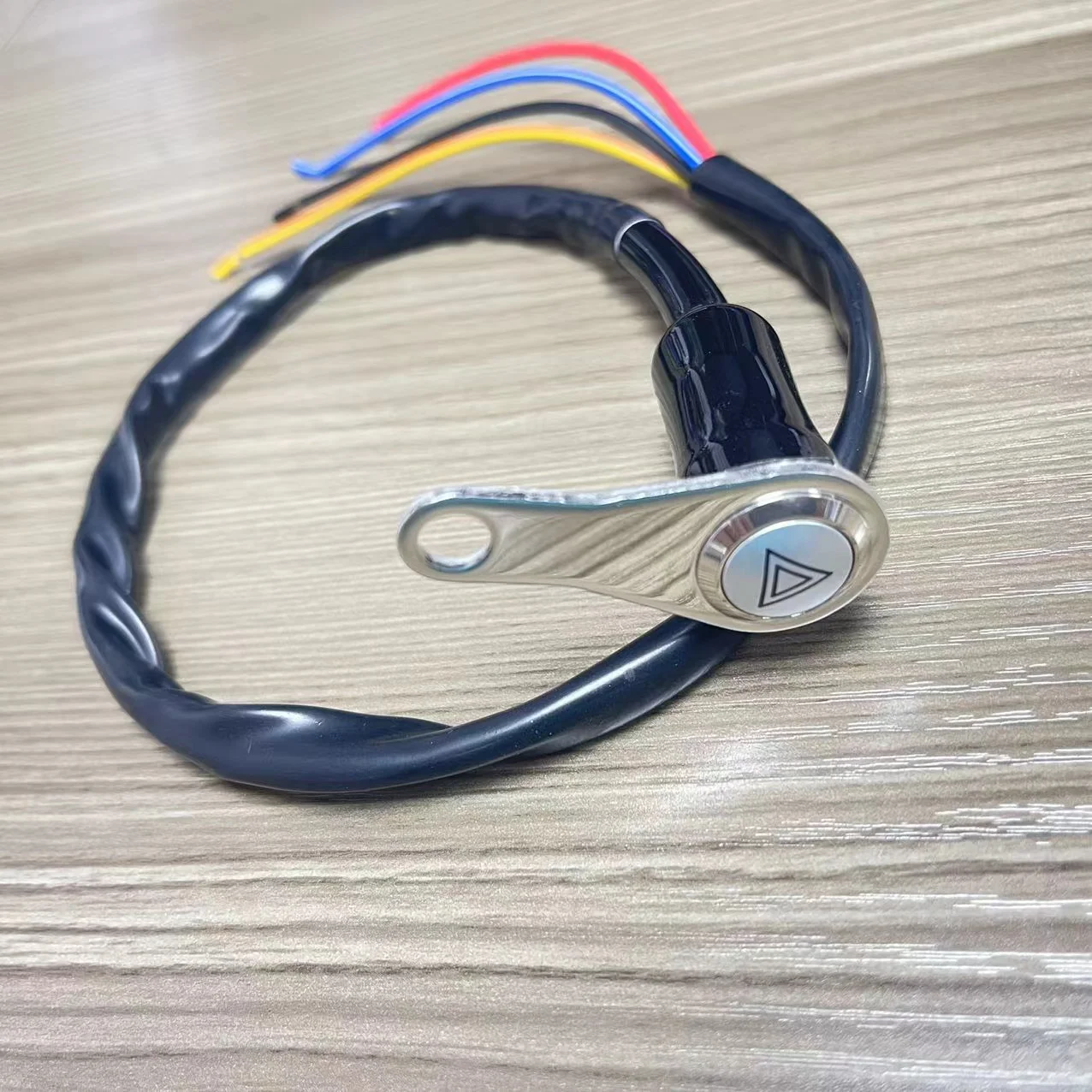 Motorcycle Switch On-off Handlebar With Led Indicator Light Waterproof Push Button Switches Headlight Warning Switch
