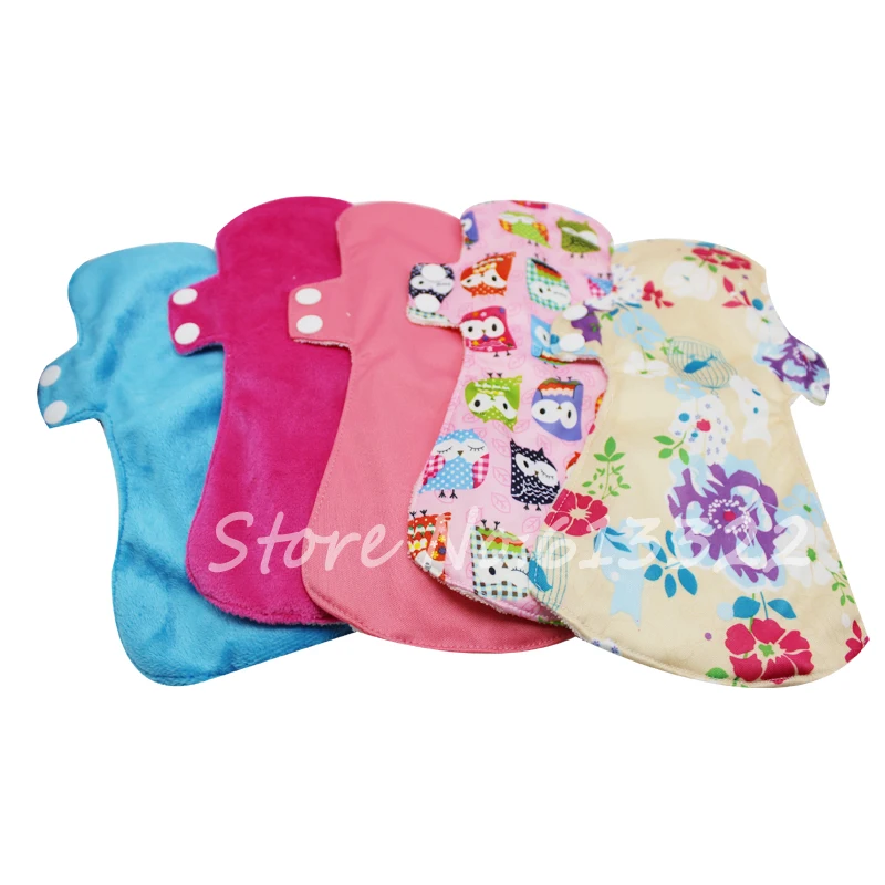 
Wholesale Free Bamboo Maternity Sanitary Pads Reusable Lady Menstrual Pads Washable 