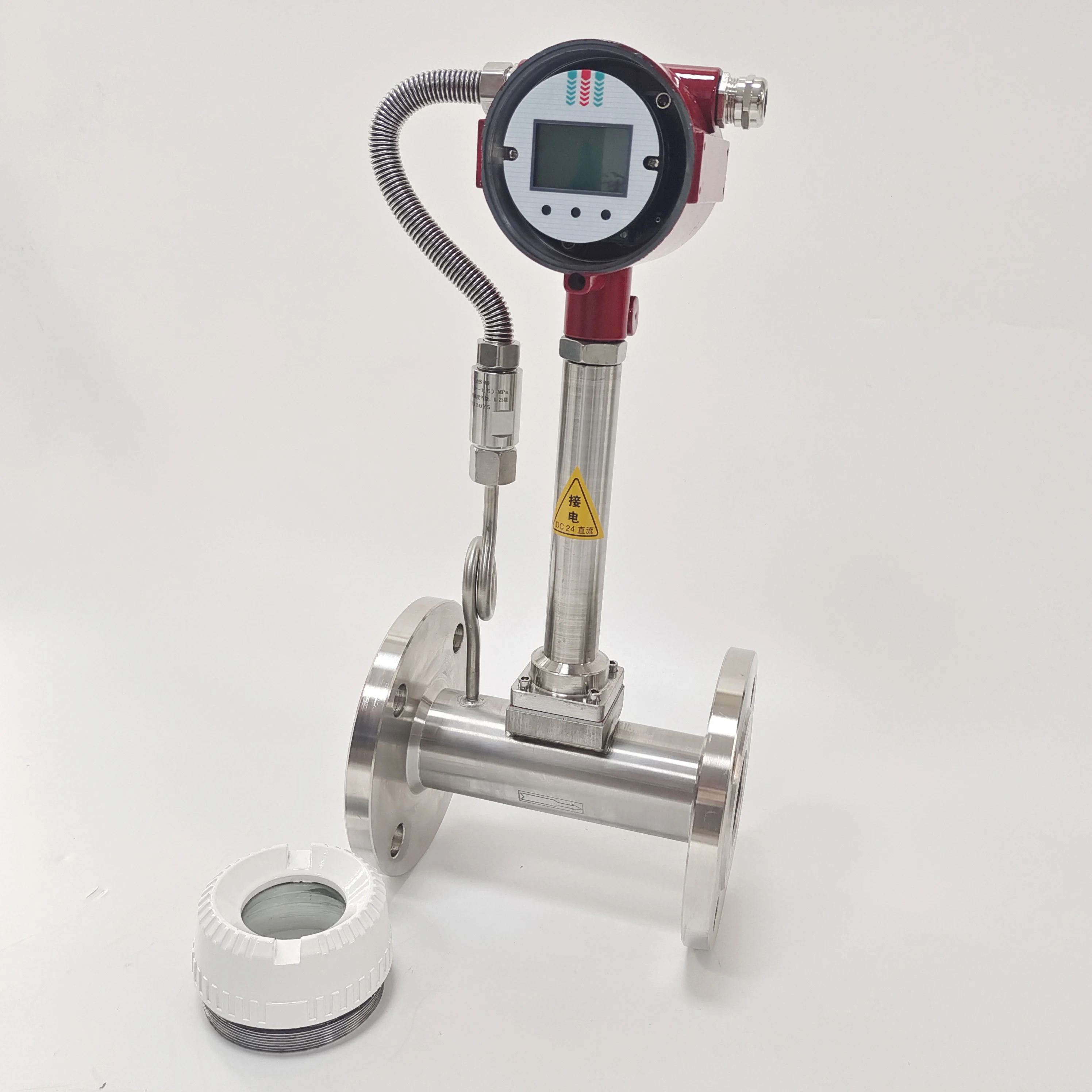 digital pulse/4-20ma high-precision steam air natural gas liquid flow meter vortex flowmeter