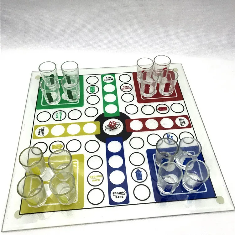 Glass Material Wine Glass Flying Chess Desktop Drinking Toys Wine Table Game Wine Glass Flying Chess
