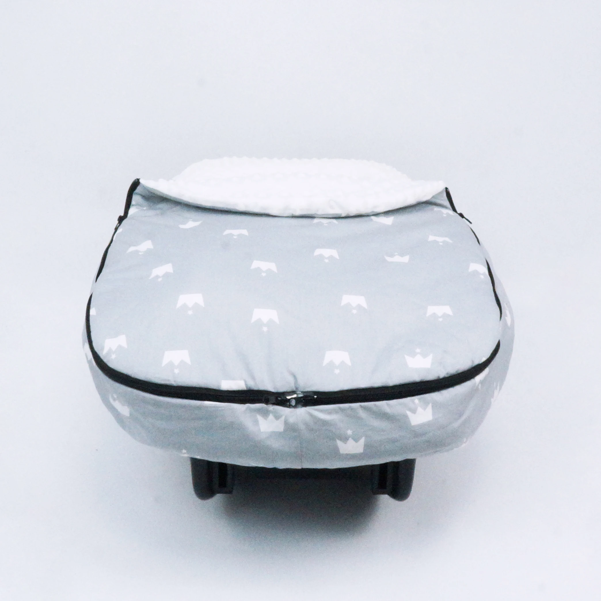 Winter Car Seat Cover for baby Stroll Heather.Plush Fleece Infant Carseat Canopy with Mesh Ventilation Hole,Warm and Snug