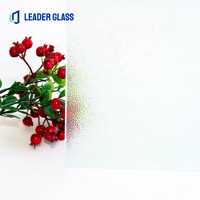 China Manufacture price 8mm 10mm clear nashiji pattern glass sheet for furniture