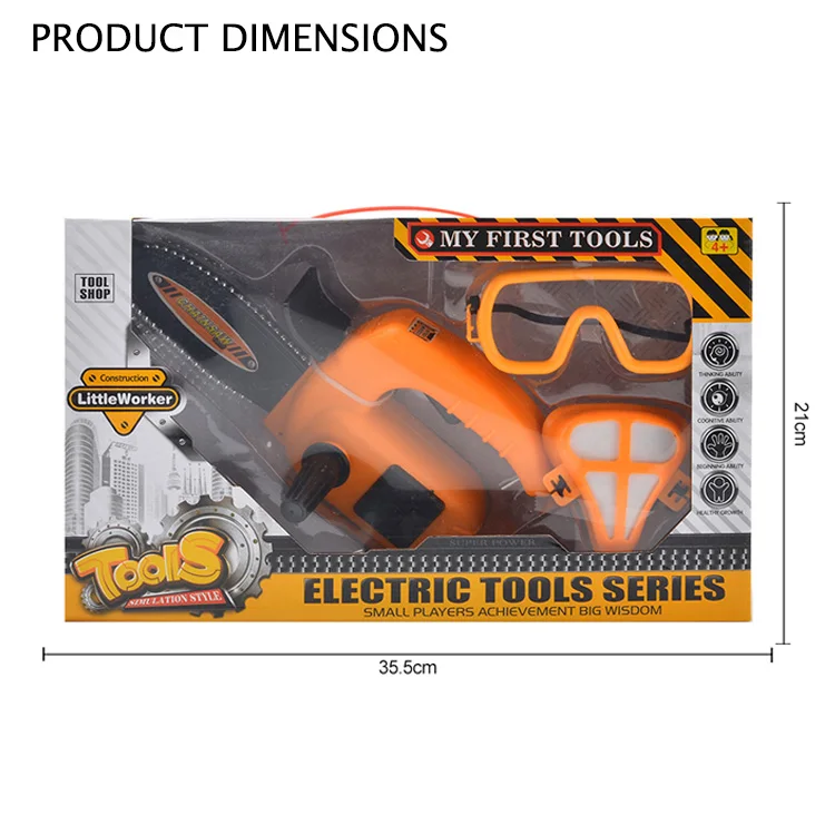 Children Electric Chain Saw Tool Toy Set For Kids