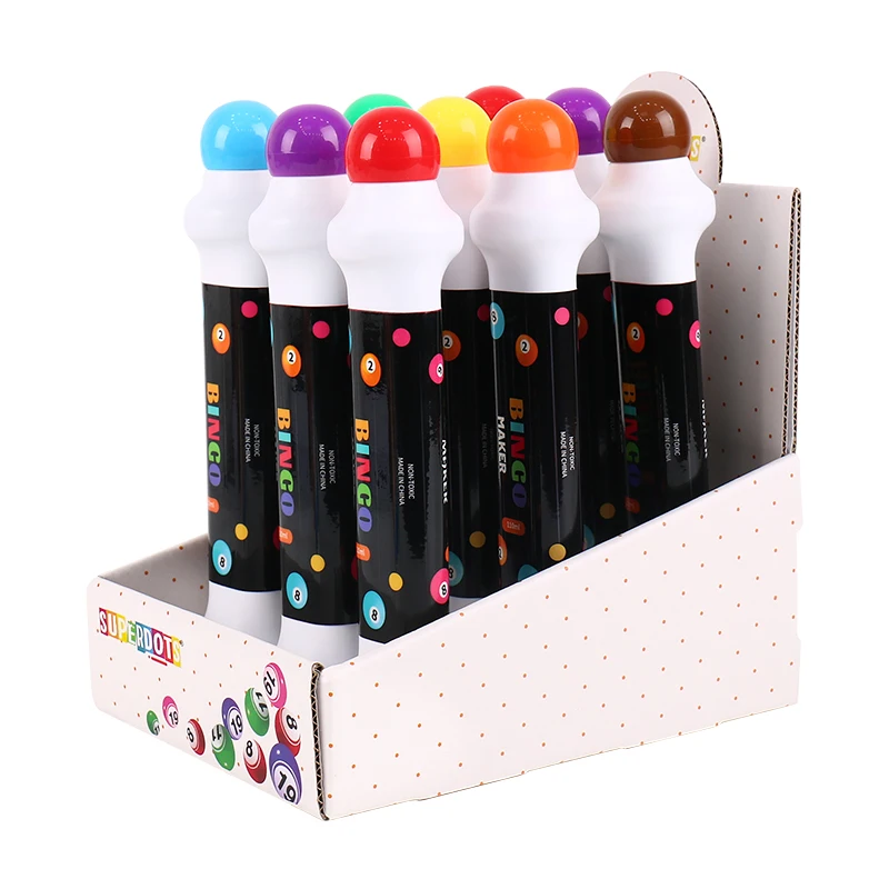OEM Largest 118ml Dot Markers Pens Card Bulk Big Size and Large Capacity Bingo Dauber for Kids Drawing