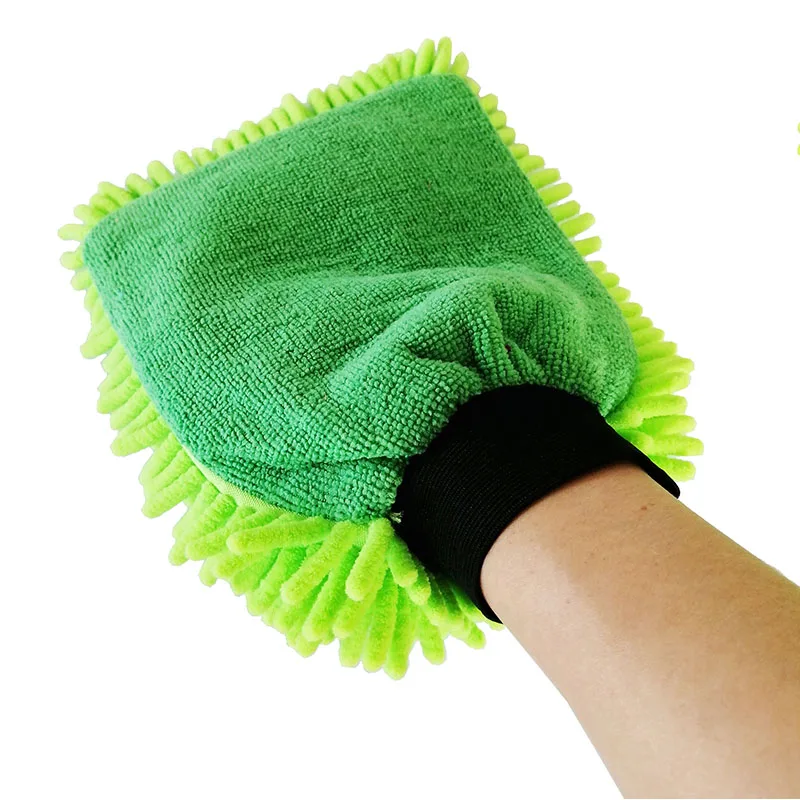 Wholesale custom microfiber chenille car cleaning automobile wash mitt