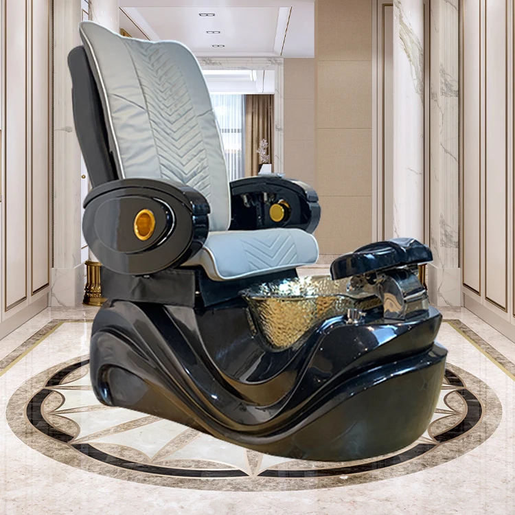 Chair with whirlpool no pipe foot spa folding luxury with massager pull push nails china chair for pedicure