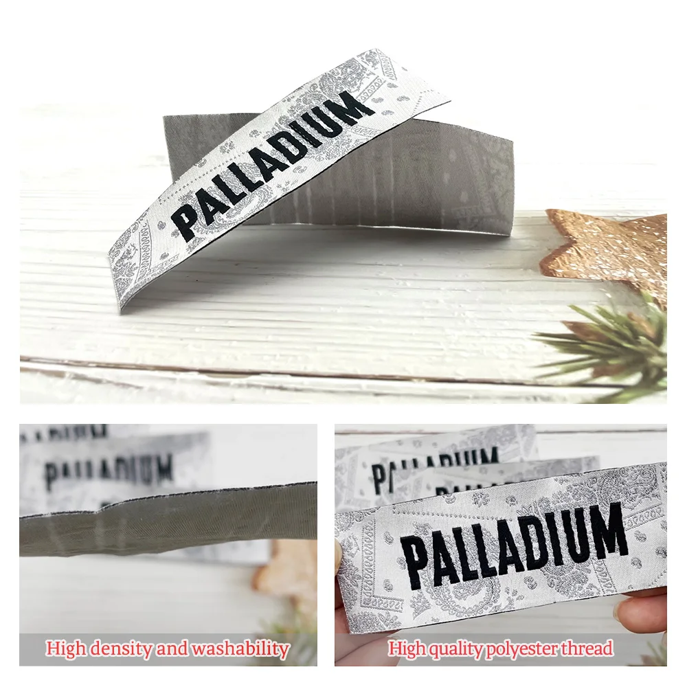 Custom clothing label and logo label weaving custom clothing accessories processing machine label weaving machine supplier