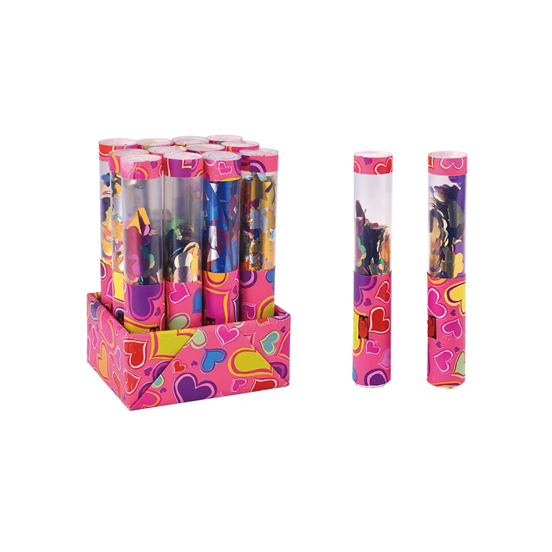 Factory Supply Long Confetti Poppers Eco-friendly Custom Wedding Confetti with Streamer