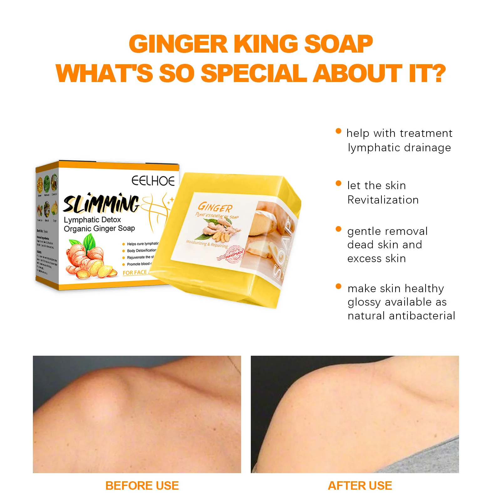 Removal Pimple Pore Acne Treatment Sea Salt Soap Goat Milk Moisturizing Glycerin Soap Base Whitening Ginger Bath Soap