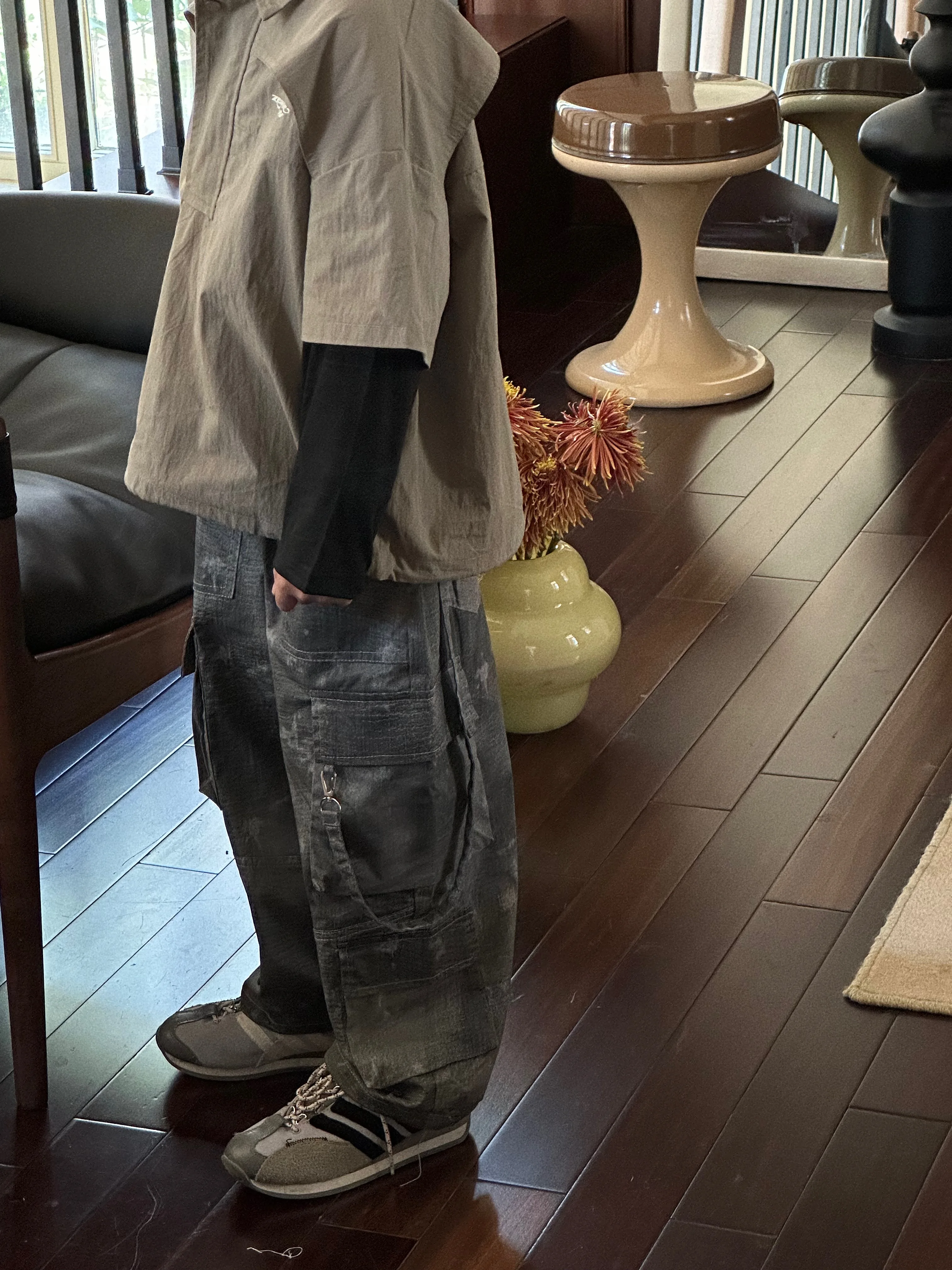 Hot Selling Boys Camouflage Trousers New Loose Casual Hip Hop Straight Baggy Pants for Kids