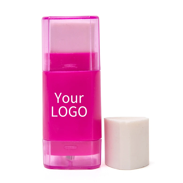 patent kid baby safe custom logo pink blue red  lipstick Mn ps plastic eraser attached pencil sharpener and eraser