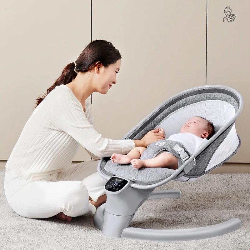 2021New Arrivals Electric Rocker Cradle Bed With Music Electric Swing  for Newborn Shaker Baby Swing Crib