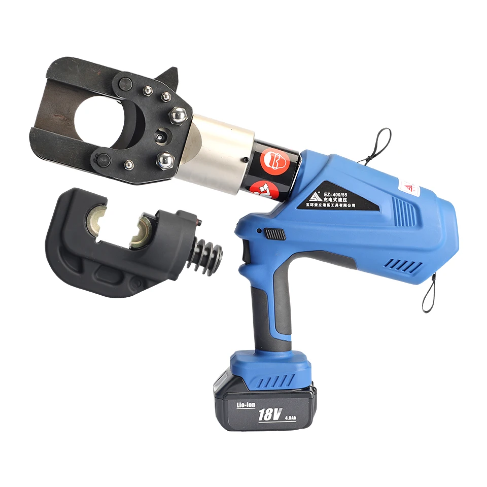Two in one EZ-400 Battery Powered Hydraulic Crimping Tool EZ-50 Battery Powered Hydraulic Cutting Tool two in one