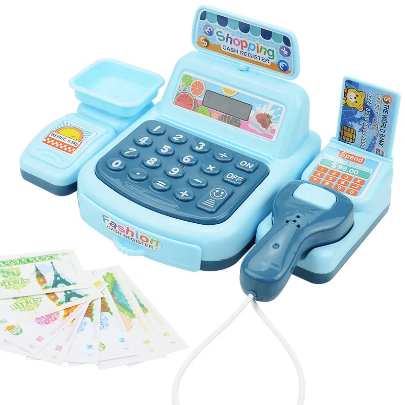Interactive Cash Register Play set for Kids Learning Resources Pretend and Play cash register toy