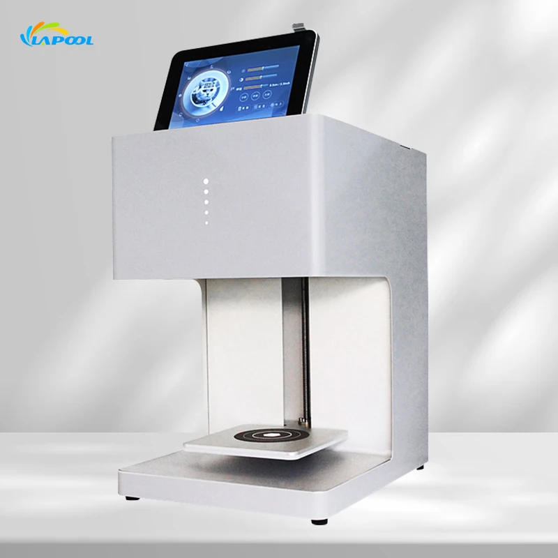 China Factory Automatic 3D Digital Edible Inkjet Printing Machine Latte Color Coffee Cake Art Printer