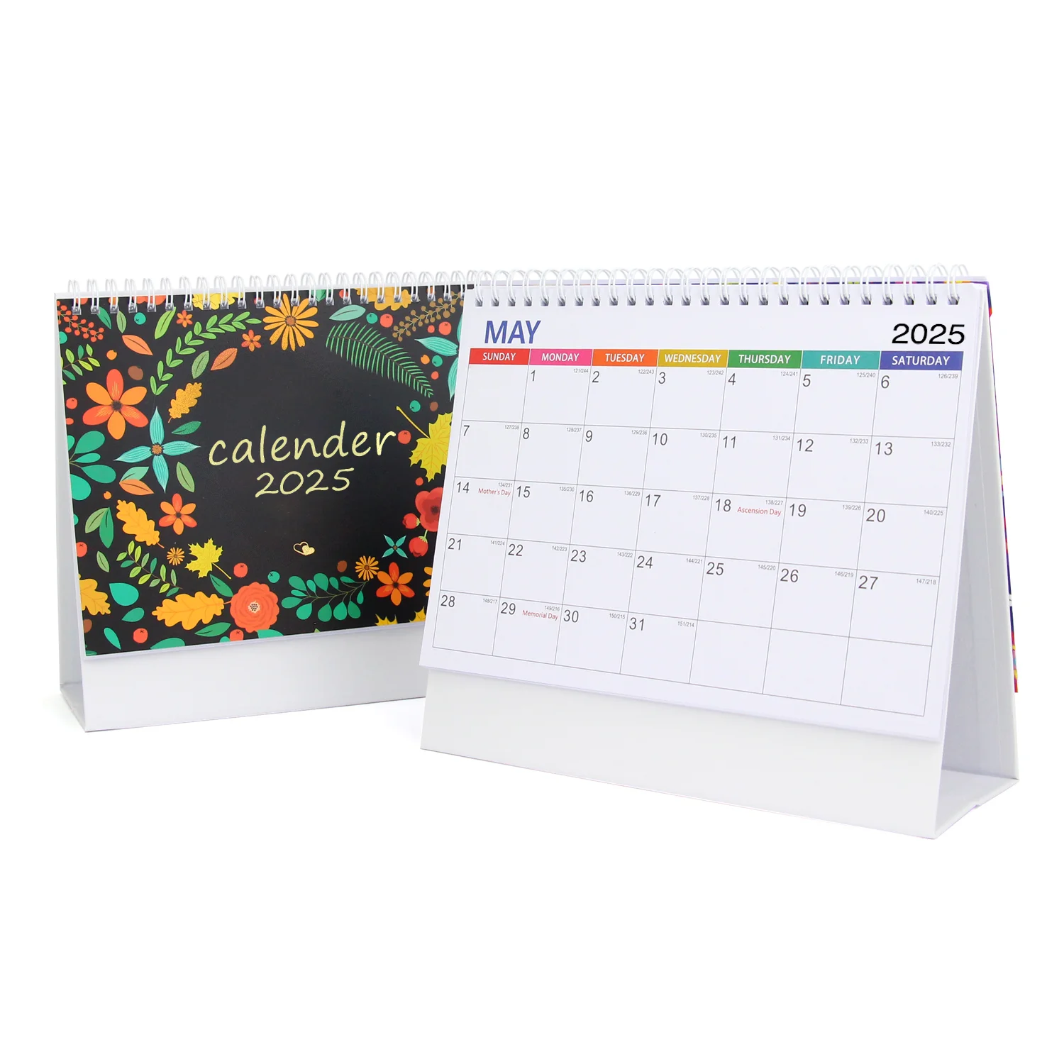 Top Fashion 2025 Customized office calendar Wall Calendar with 12 months Beautiful Flip