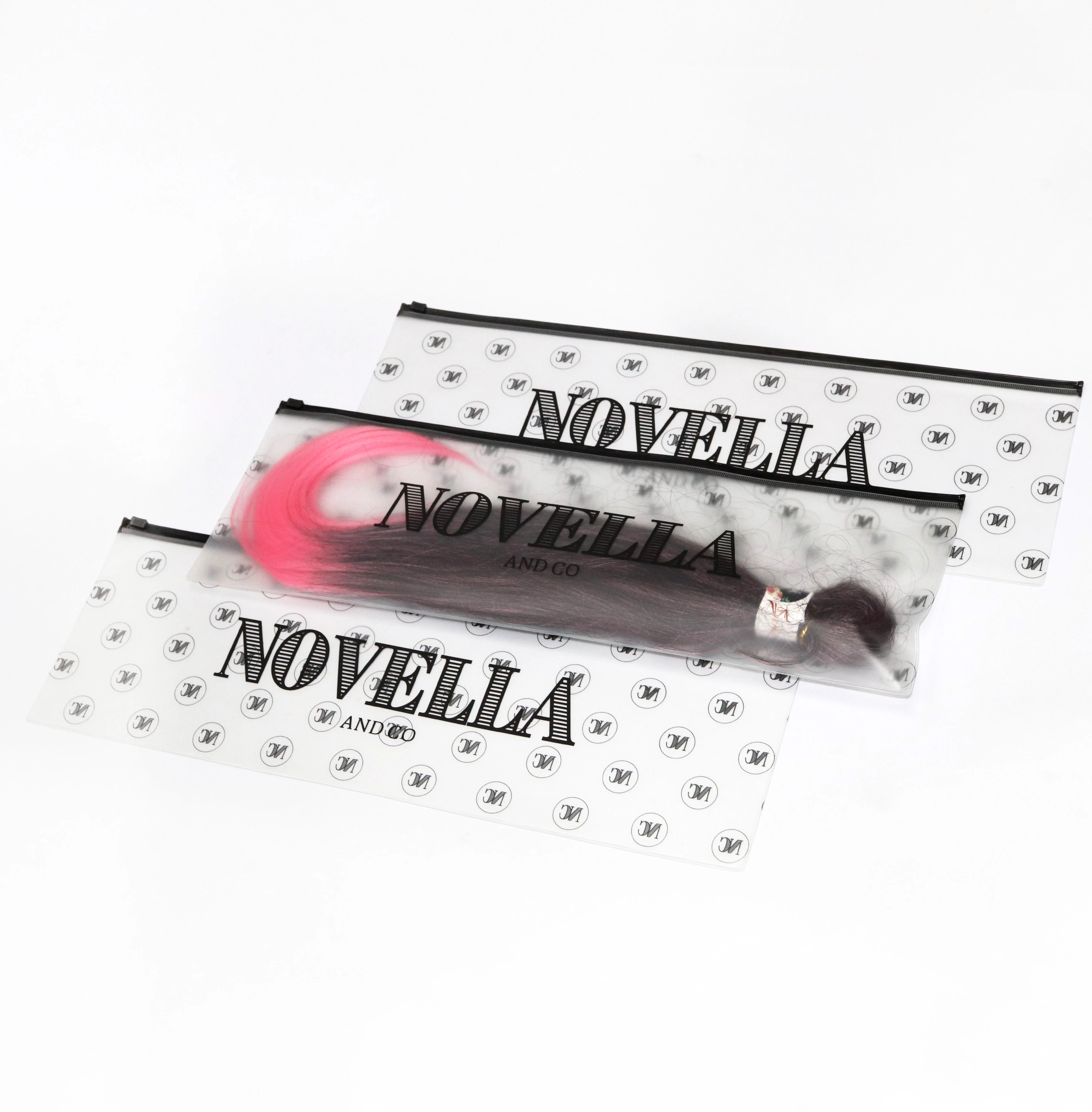 Пыленепроницаемый чехол на молнии для наращивания волос сумки хранения париков из ПВХ с