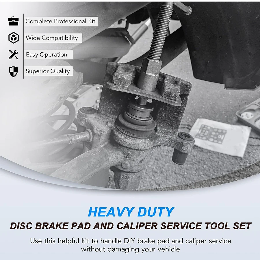 Factory Wholesale Universal Disc Brake Caliper Piston Compressor Wind Back Repair Tool Kit
